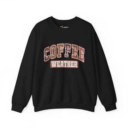 Kaffee-Wetter Unisex Rundhals-Sweatshirt