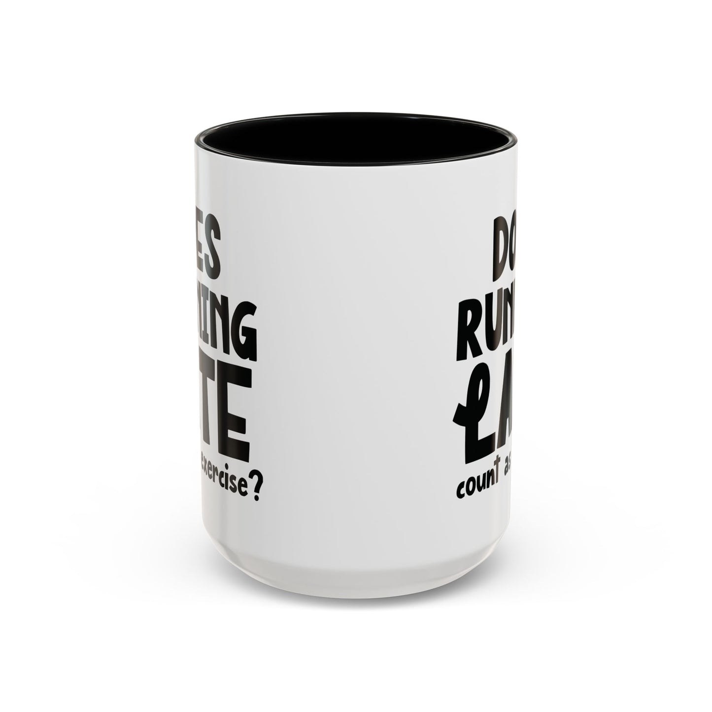 Zählt Zuspätkommen als Sport? - Zweifarbige Tasse (325 ml/443 ml)