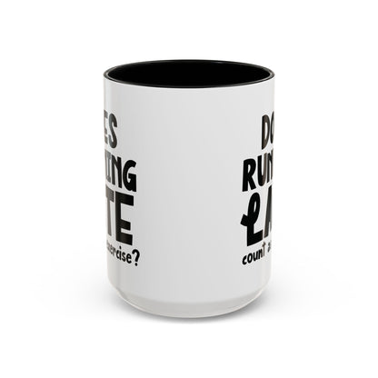Zählt Zuspätkommen als Sport? - Zweifarbige Tasse (325 ml/443 ml)