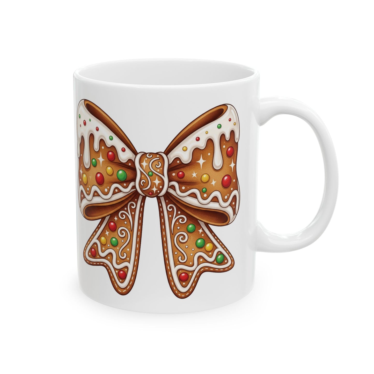 Lebkuchenschleife – Weiße Tasse (325ml/444ml)