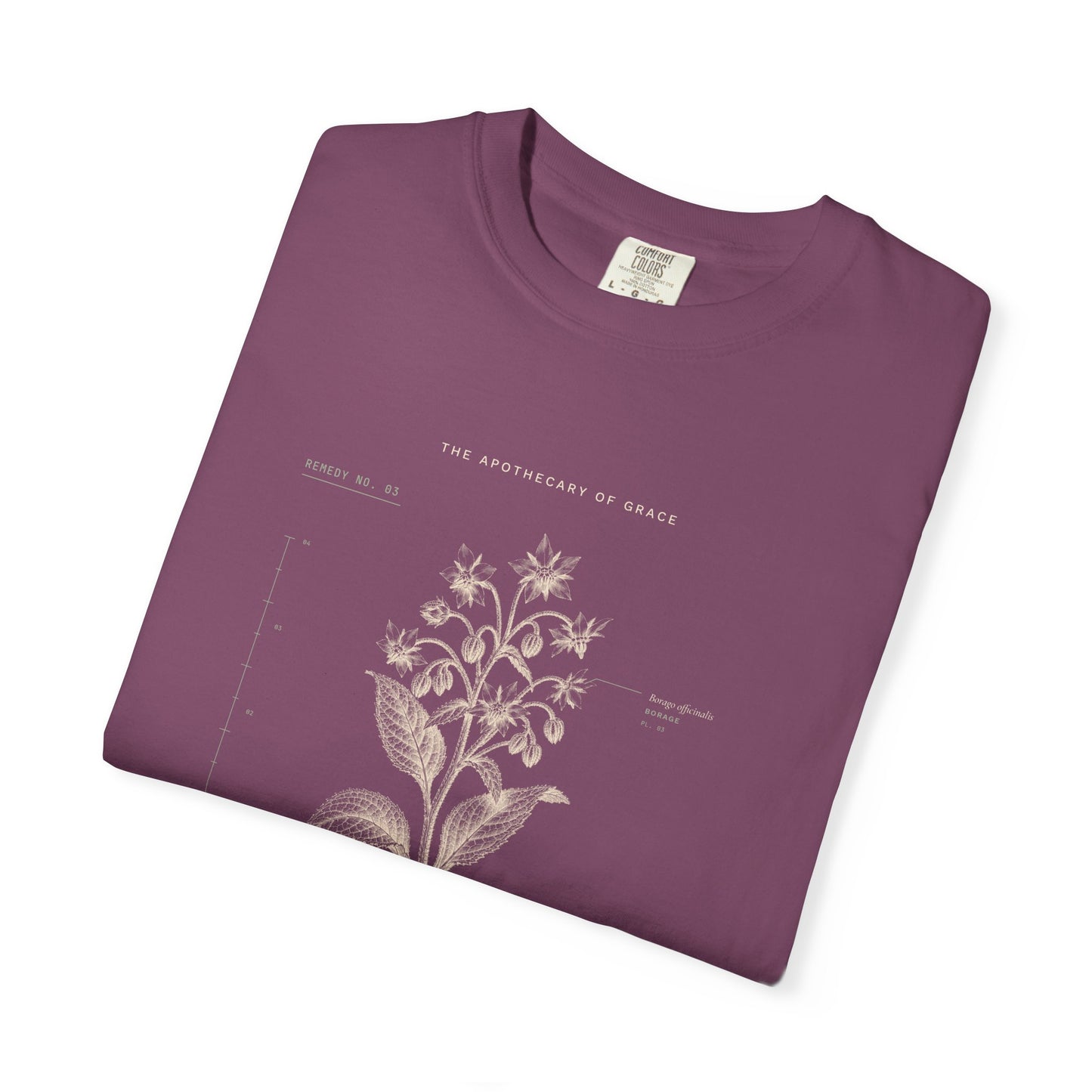 Courage - Vintage Botanical Scripture Unisex T-Shirt, Joshua 1:9 Bible Verse Tee, Christian Gift for Hard Times, Editorial Faith Apparel
