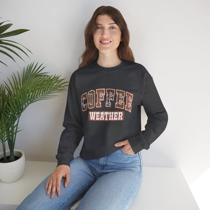 Kaffee-Wetter Unisex Rundhals-Sweatshirt