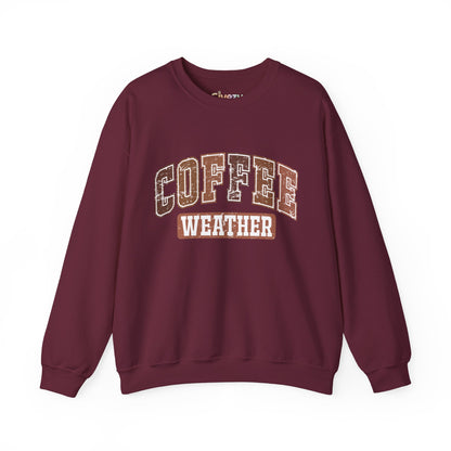Kaffee-Wetter Unisex Rundhals-Sweatshirt