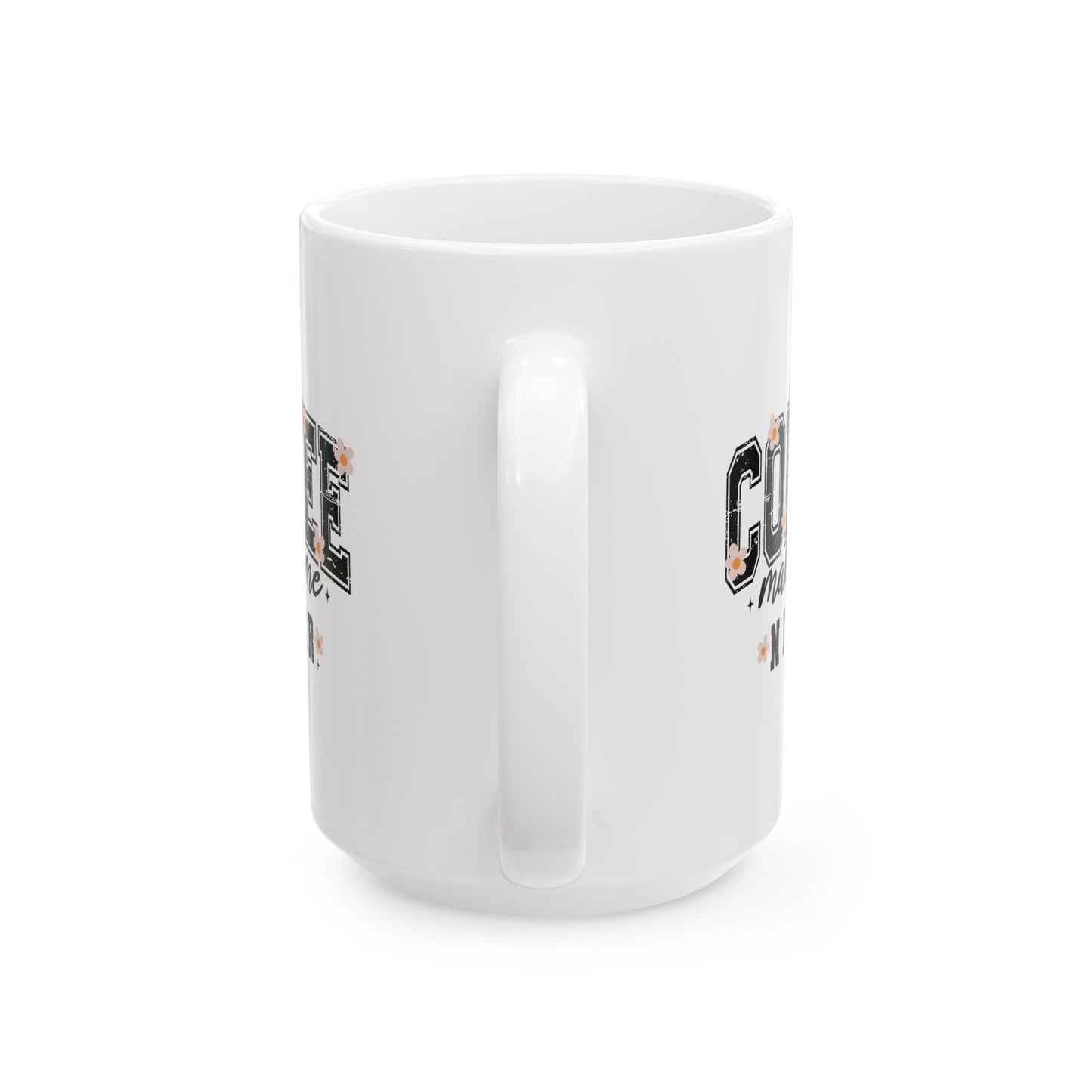 Kaffee macht mich netter – Weiße Tasse (11oz/15oz)