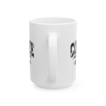 Kaffee macht mich netter – Weiße Tasse (11oz/15oz)