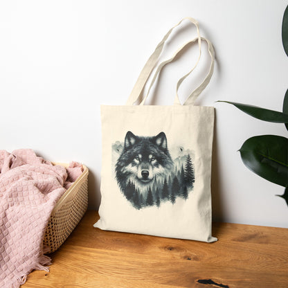 Wilderness Wolf - Tragetasche aus Segeltuch (2 Farben)