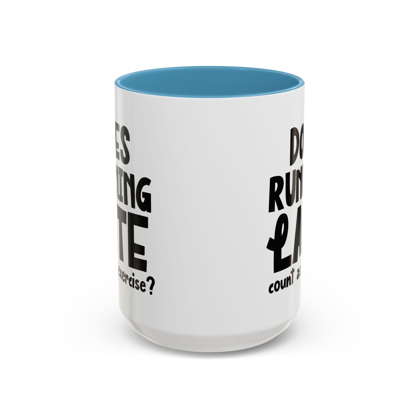 Zählt Zuspätkommen als Sport? - Zweifarbige Tasse (325 ml/443 ml)