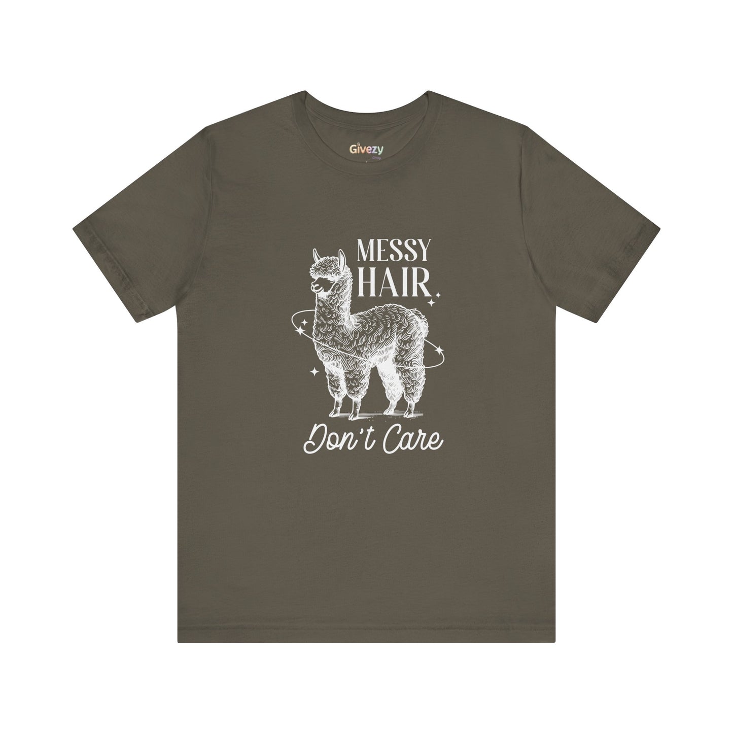 Messy Hair, Don’t Care — Unisex Graphic T-Shirt
