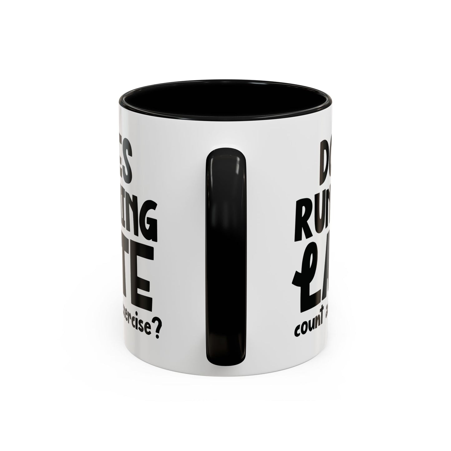 Zählt Zuspätkommen als Sport? - Zweifarbige Tasse (325 ml/443 ml)