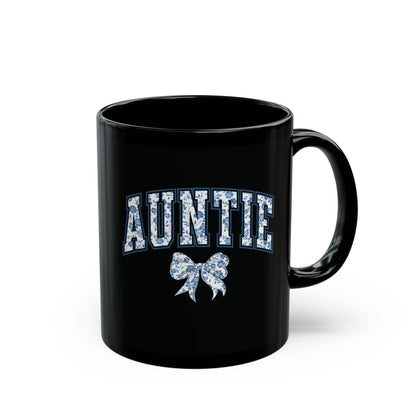 Tante Chinoiserie-Schleife – Schwarze Tasse (325 ml/443 ml)