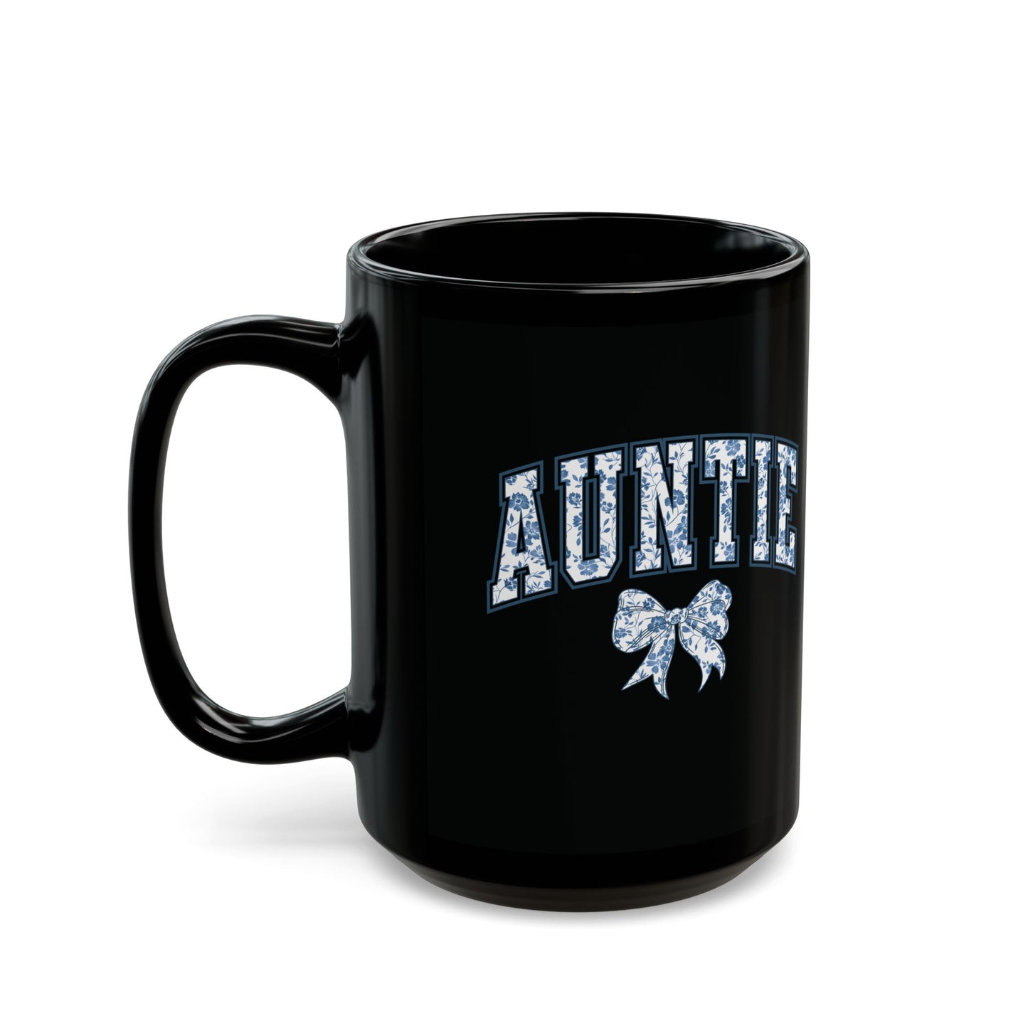 Tante Chinoiserie-Schleife – Schwarze Tasse (325 ml/443 ml)