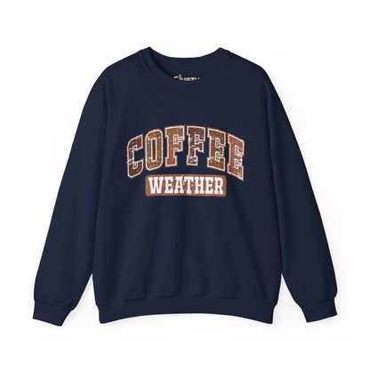 Kaffee-Wetter Unisex Rundhals-Sweatshirt