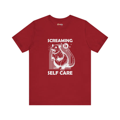 Schreien ist Selbstfürsorge – Unisex-Grafik-T-Shirt