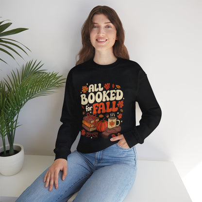 All Booked for Fall Rundhals-Sweatshirt