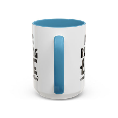 Zählt Zuspätkommen als Sport? - Zweifarbige Tasse (325 ml/443 ml)