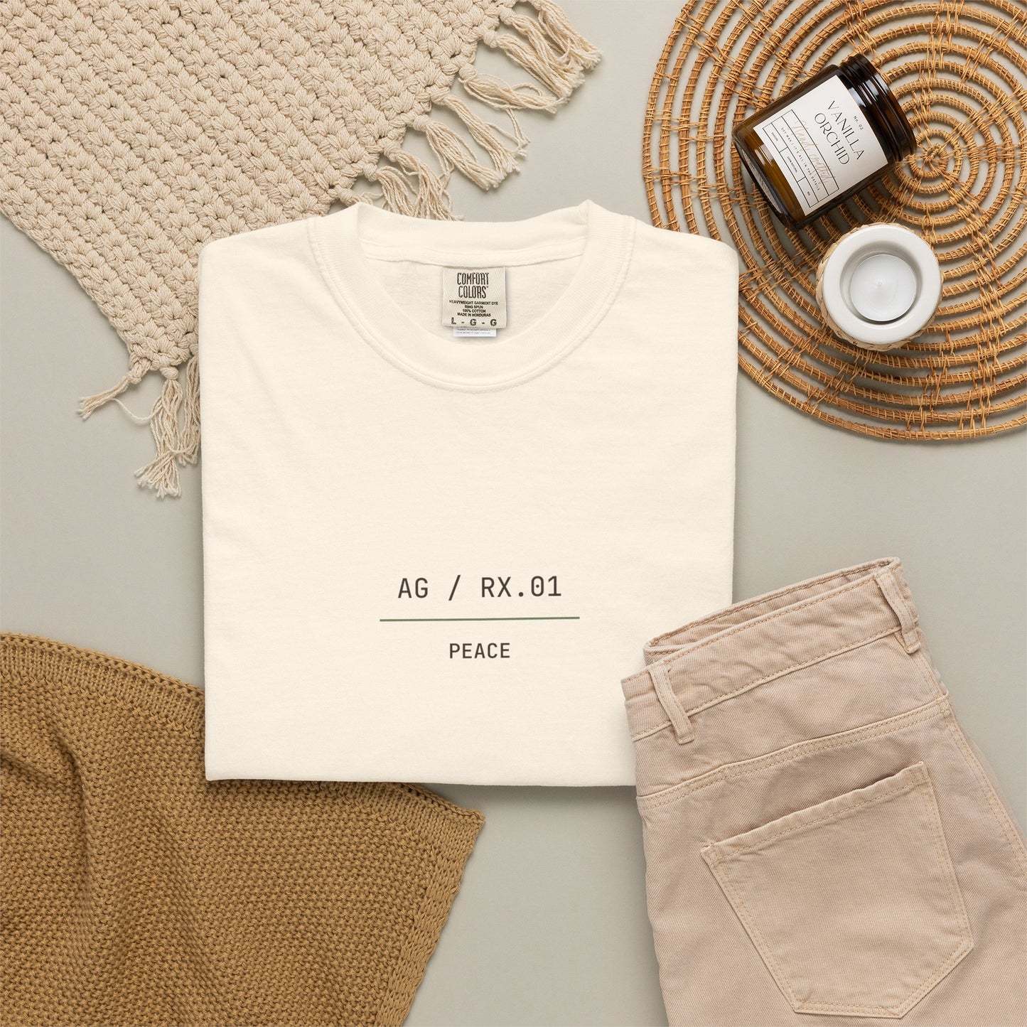 Peace - Personalized Number Scripture Unisex T-Shirt, Philippians 4:6-7 Bible Verse Tee, Christian Gift for Anxiety, Modern Streetwear Faith