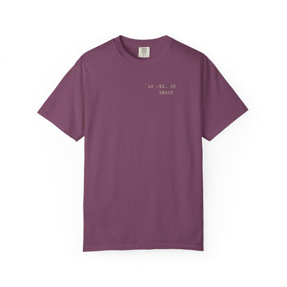 Grace - Personalized Number Scripture Unisex T-Shirt, 2 Corinthians 12:9 Bible Verse Tee, Christian Gift for Recovery, Modern Streetwear Faith