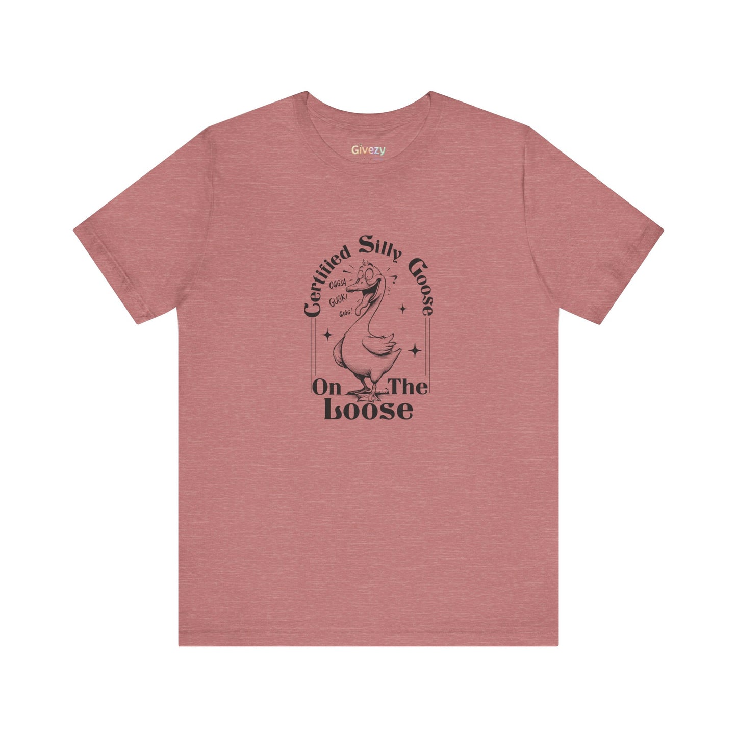 Zertifizierte „Verrückte Gans auf freiem Fuß“ — Unisex-Grafik-T-Shirt