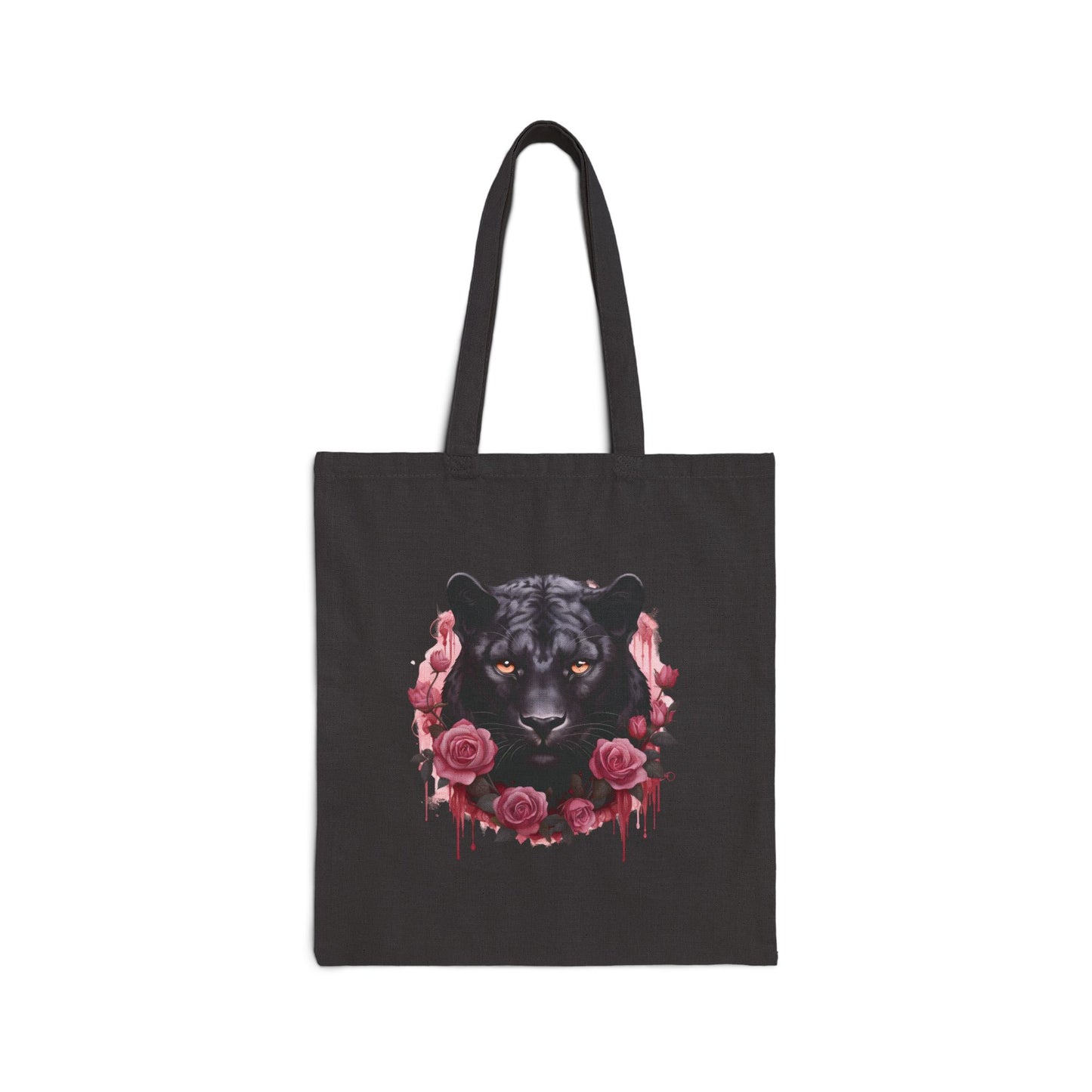 Panther Rose – Einkaufstasche aus Segeltuch (2 Farben)