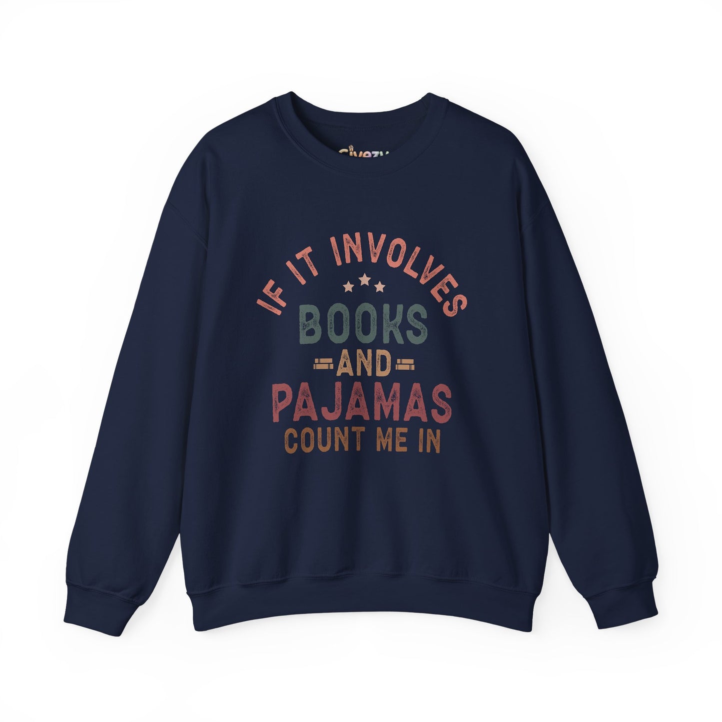 Wenn es um Bücher und Pyjamas geht Rundhals-Sweatshirt