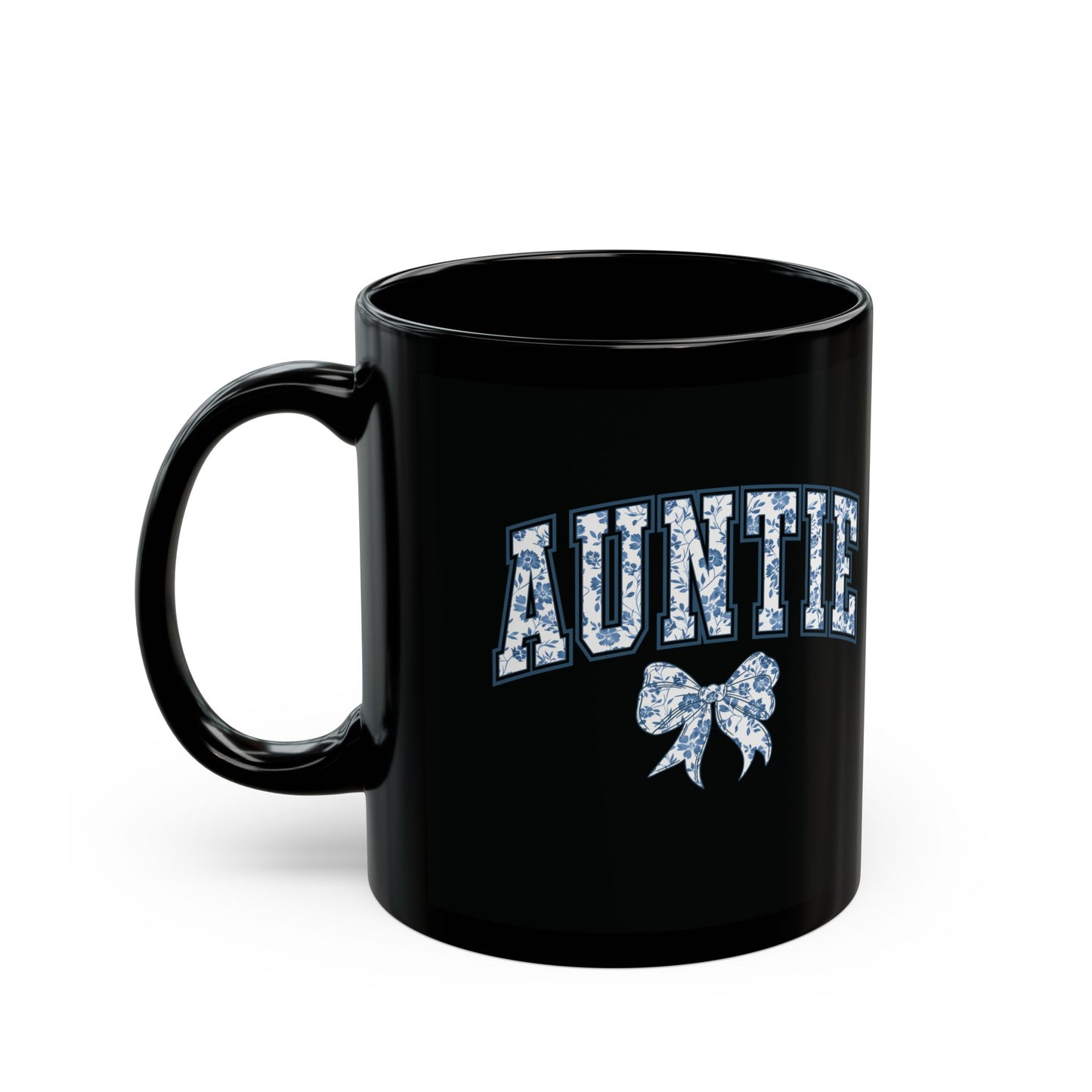 Tante Chinoiserie-Schleife – Schwarze Tasse (325 ml/443 ml)