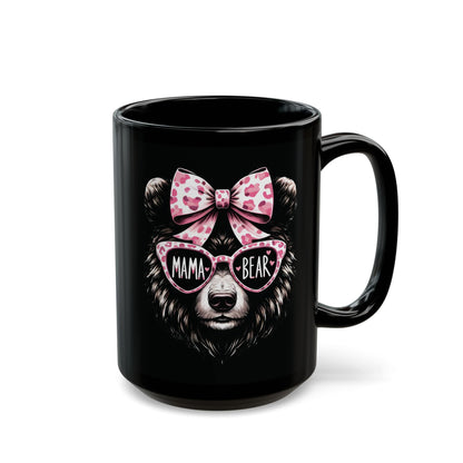 Mama Bear - Schwarze Tasse (325 ml/444 ml)