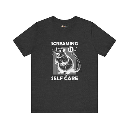 Schreien ist Selbstfürsorge – Unisex-Grafik-T-Shirt