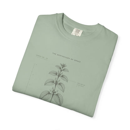 Comfort - Vintage Botanical Scripture Unisex T-Shirt, Psalm 23:4 Bible Verse Tee, Christian Gift for Grief, Editorial Faith Apparel