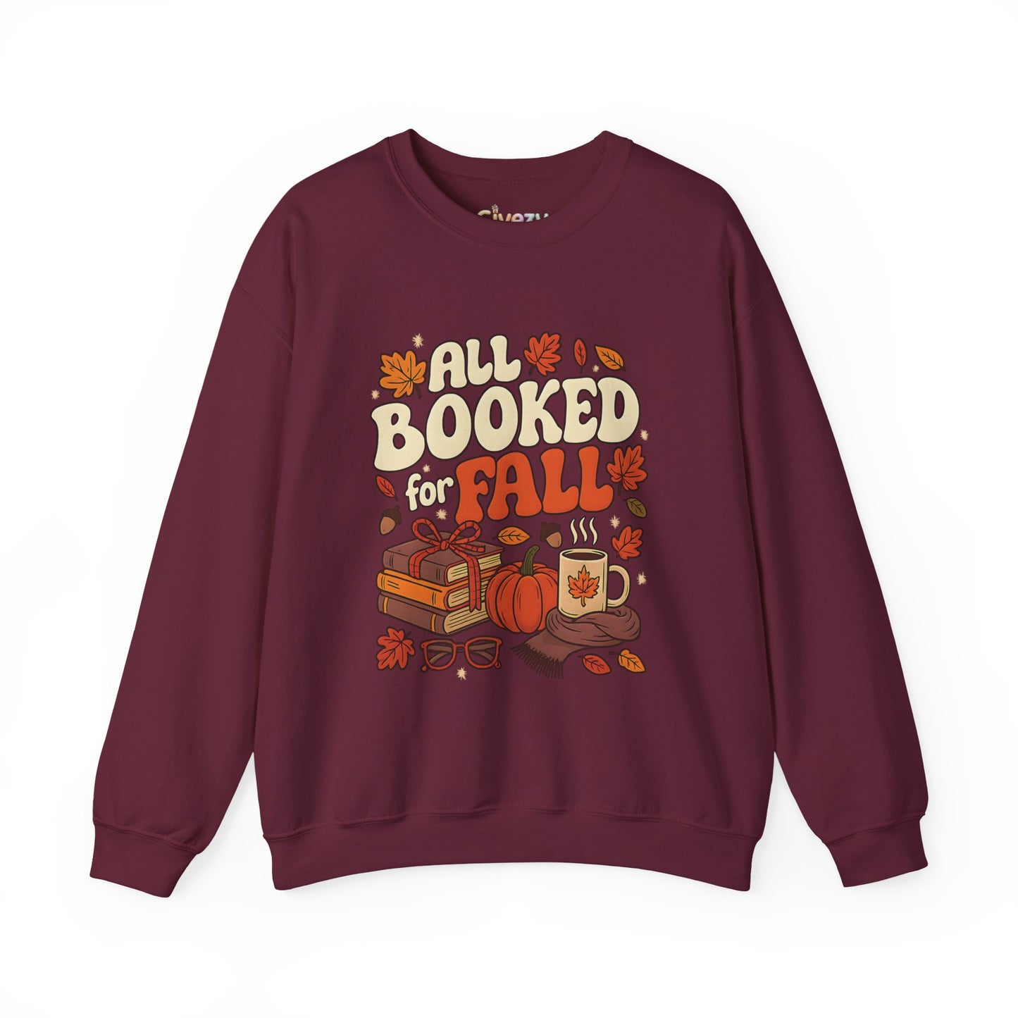 All Booked for Fall Rundhals-Sweatshirt