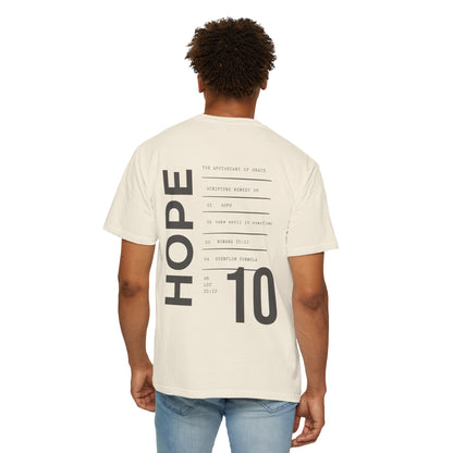 Hope - Personalized Number Scripture Unisex T-Shirt, Romans 15:13 Bible Verse Tee, Christian Gift for Long Waits, Modern Streetwear Faith