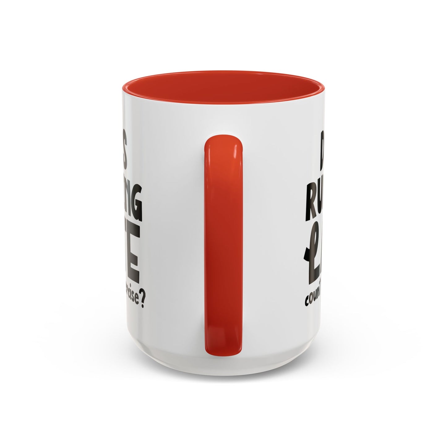 Zählt Zuspätkommen als Sport? - Zweifarbige Tasse (325 ml/443 ml)