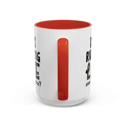 Zählt Zuspätkommen als Sport? - Zweifarbige Tasse (325 ml/443 ml)