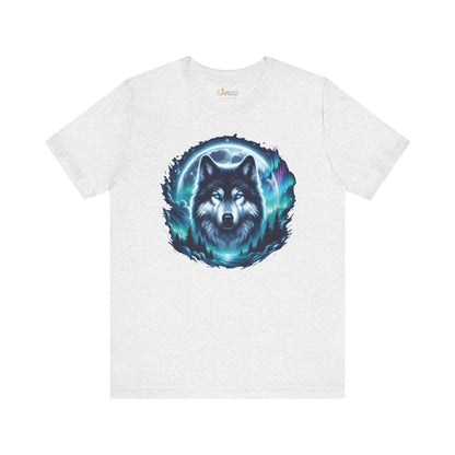 Northern Wolf Glow Unisex Grafik-T-Shirt