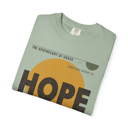Hope - Retro Mid-Century Scripture Unisex T-Shirt, Romans 15:13 Bible Verse Tee, Christian Gift for Long Waits, Modern Graphic Faith Apparel