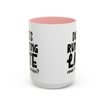Zählt Zuspätkommen als Sport? - Zweifarbige Tasse (325 ml/443 ml)