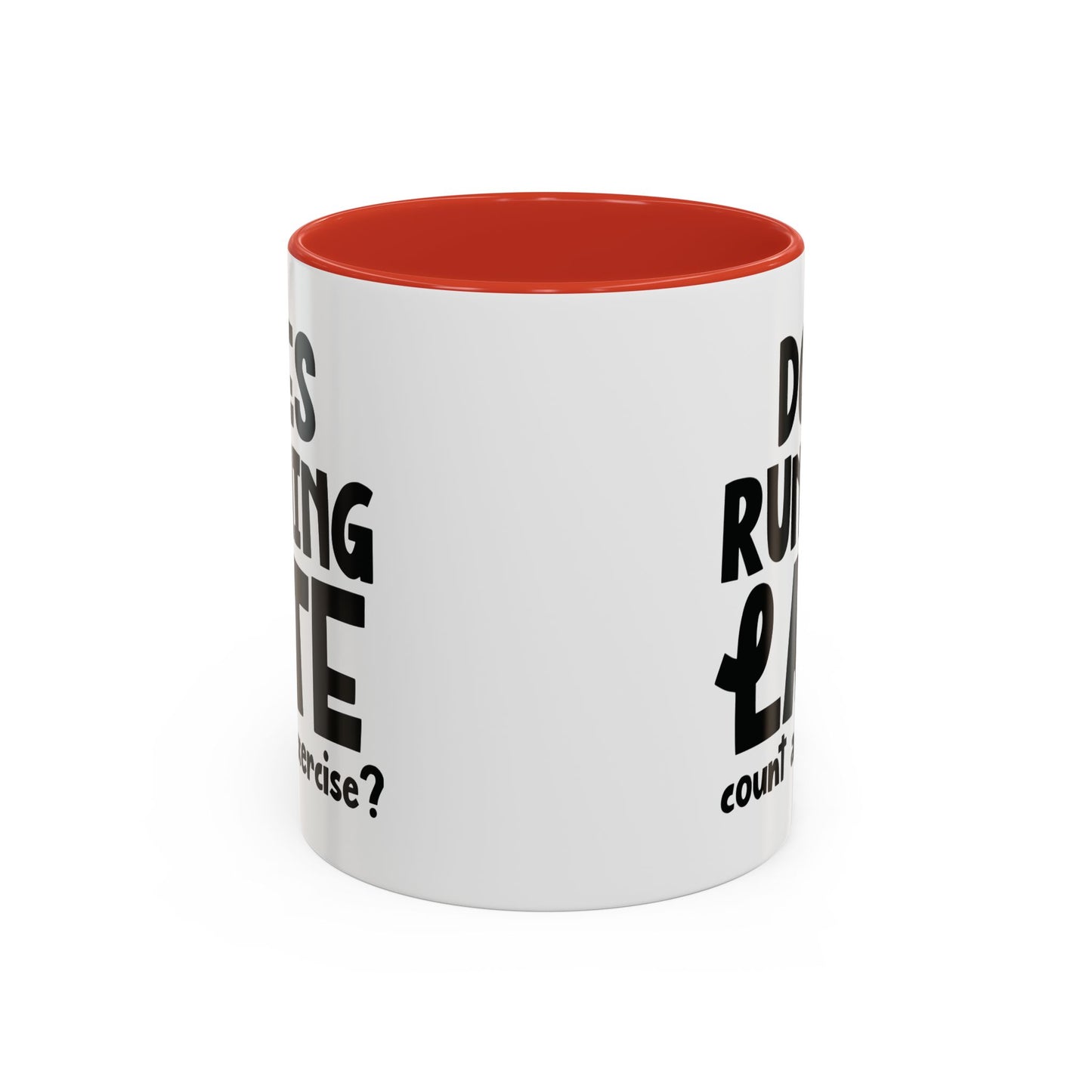 Zählt Zuspätkommen als Sport? - Zweifarbige Tasse (325 ml/443 ml)
