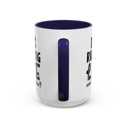 Zählt Zuspätkommen als Sport? - Zweifarbige Tasse (325 ml/443 ml)
