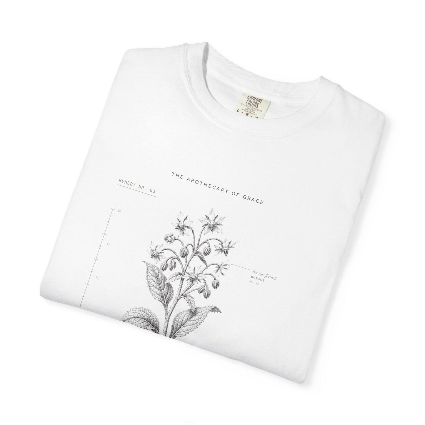 Courage - Vintage Botanical Scripture Unisex T-Shirt, Joshua 1:9 Bible Verse Tee, Christian Gift for Hard Times, Editorial Faith Apparel