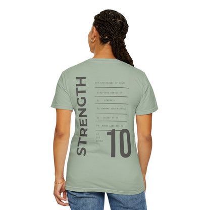 Strength - Personalized Number Scripture Unisex T-Shirt, Isaiah 40:31 Bible Verse Tee, Christian Gift for Caregivers, Modern Streetwear Faith