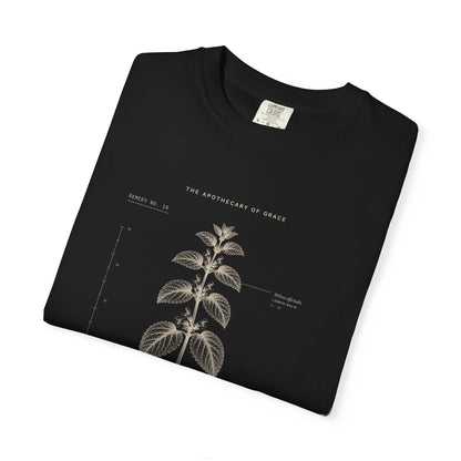 Comfort - Vintage Botanical Scripture Unisex T-Shirt, Psalm 23:4 Bible Verse Tee, Christian Gift for Grief, Editorial Faith Apparel