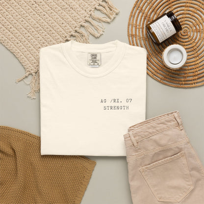 Strength - Personalized Number Scripture Unisex T-Shirt, Isaiah 40:31 Bible Verse Tee, Christian Gift for Caregivers, Modern Streetwear Faith