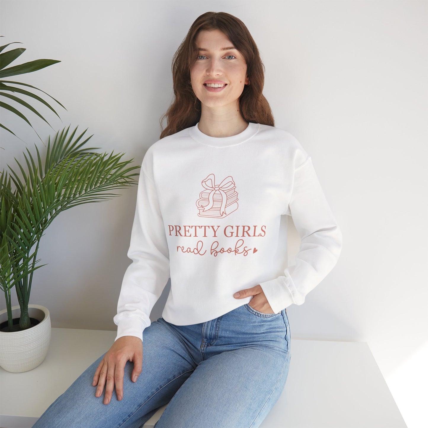 Pretty Girls Read Books Rundhals-Sweatshirt