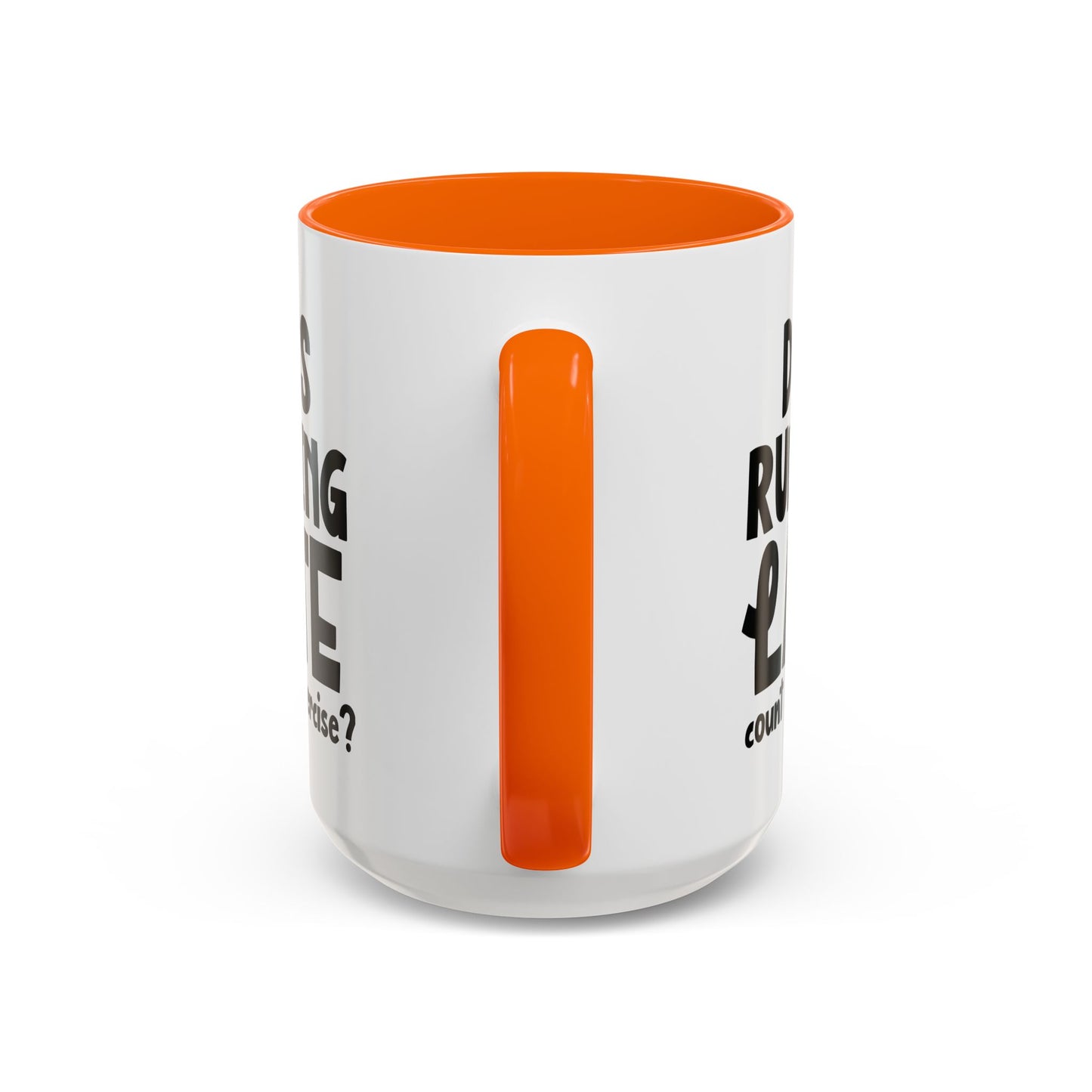 Zählt Zuspätkommen als Sport? - Zweifarbige Tasse (325 ml/443 ml)
