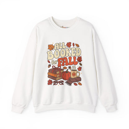 All Booked for Fall Rundhals-Sweatshirt