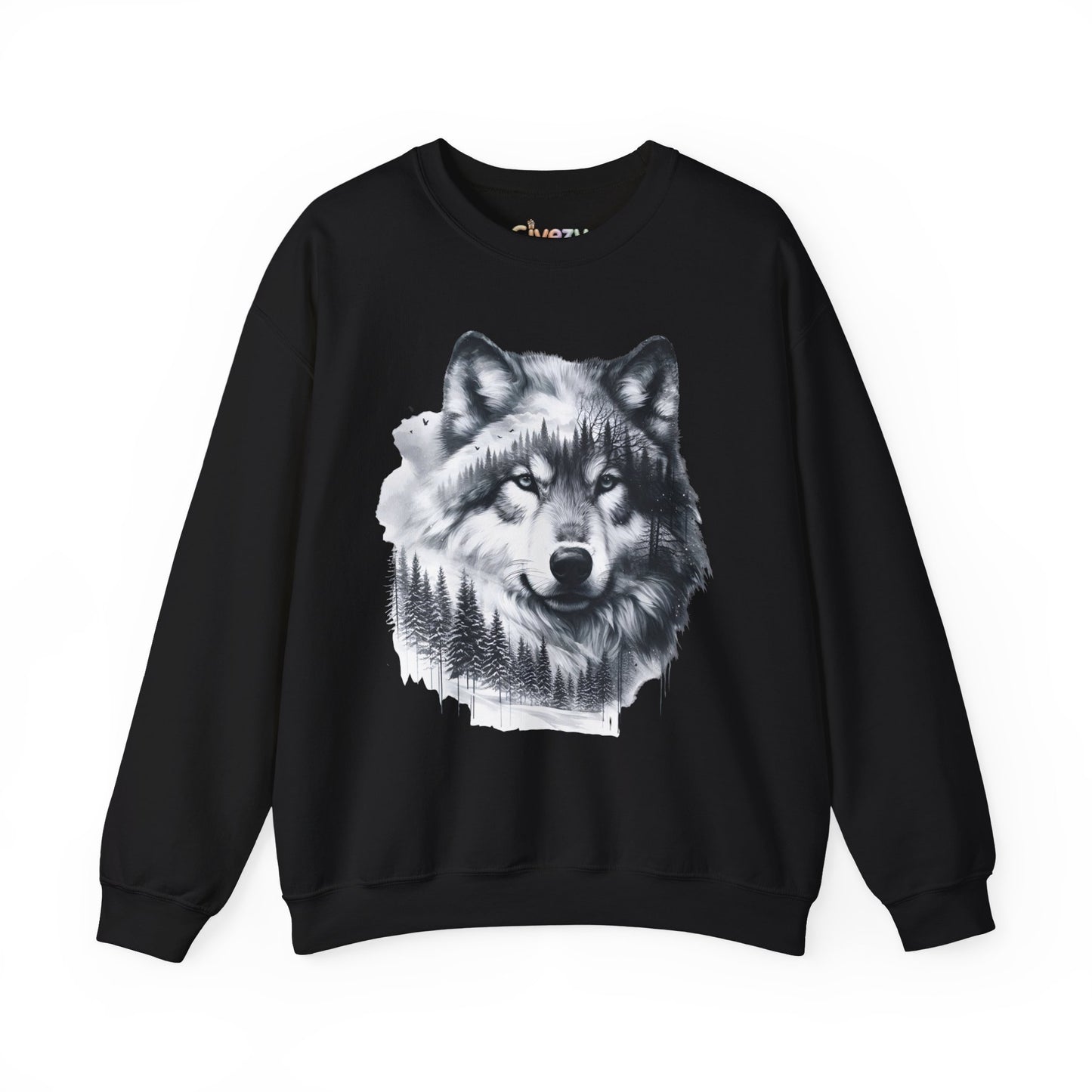 Forest Wolf Unisex Rundhals-Sweatshirt