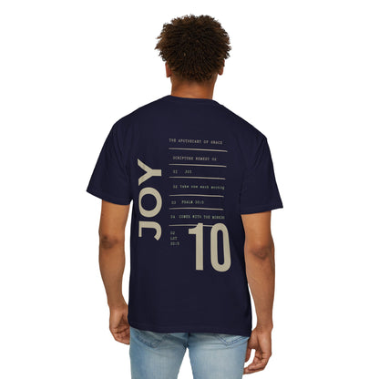 Joy - Personalized Number Scripture Unisex T-Shirt, Psalm 30:5 Bible Verse Tee, Christian Gift for Encouragement, Modern Streetwear Faith