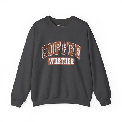 Kaffee-Wetter Unisex Rundhals-Sweatshirt