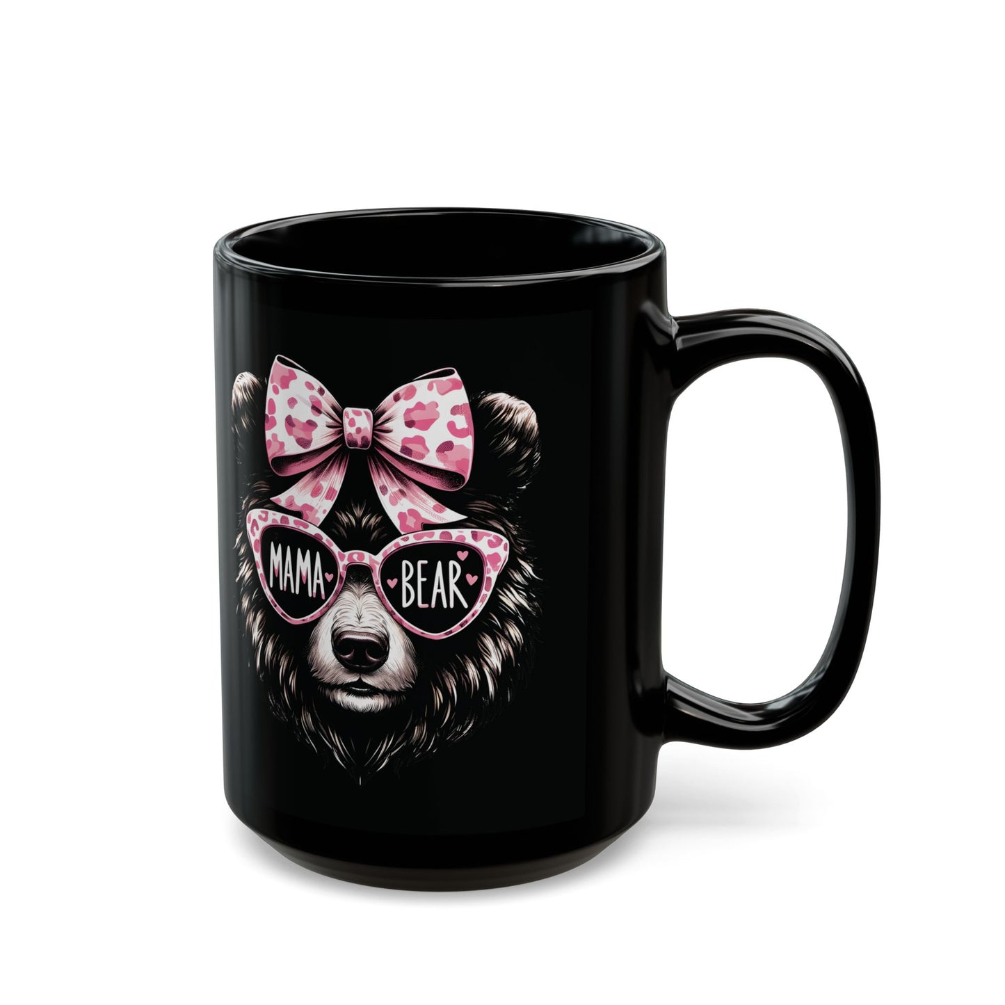Mama Bear - Schwarze Tasse (325 ml/444 ml)