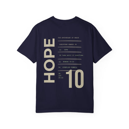 Hope - Personalized Number Scripture Unisex T-Shirt, Romans 15:13 Bible Verse Tee, Christian Gift for Long Waits, Modern Streetwear Faith