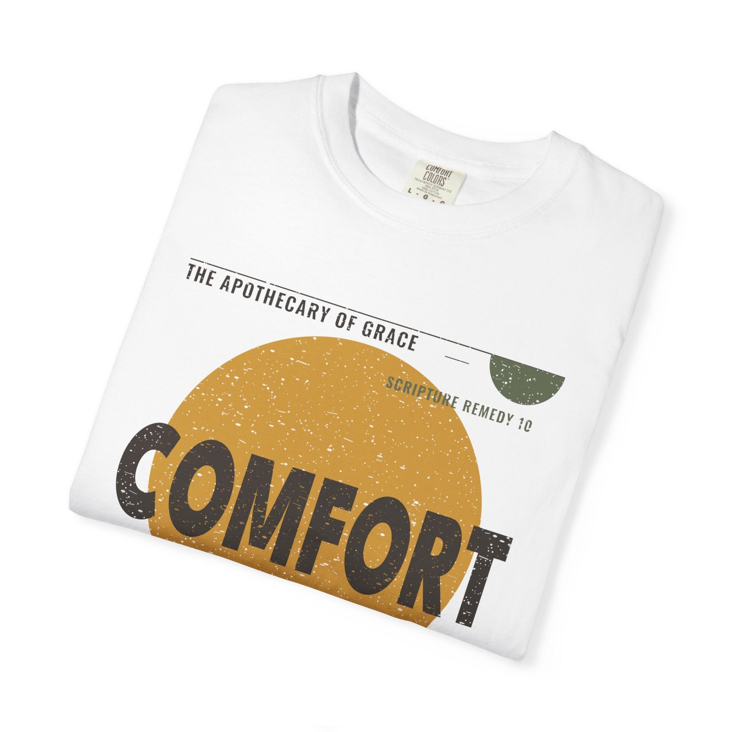 Comfort - Retro Mid-Century Scripture Unisex T-Shirt, Psalm 23:4 Bible Verse Tee, Christian Gift for Grief, Modern Graphic Faith Apparel